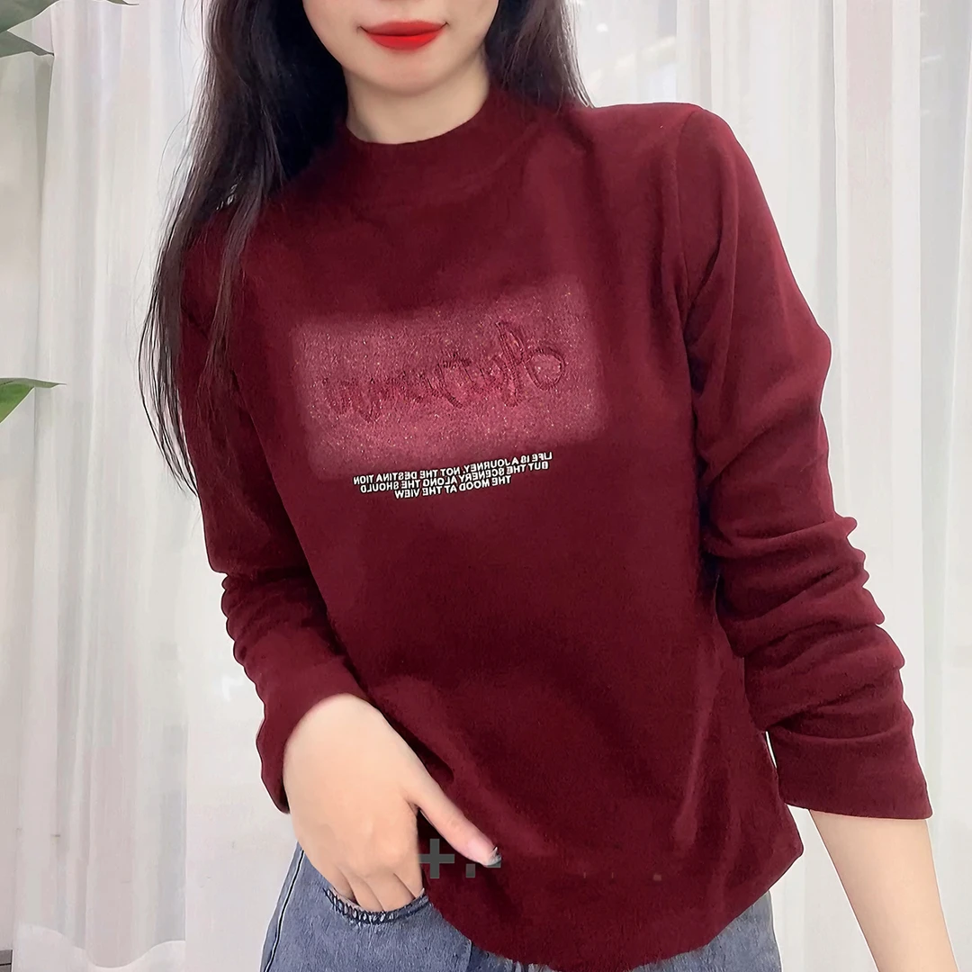 【春季上新】时尚韩版休闲简约洋气气质百搭长袖小衫BQ5067  衣长59