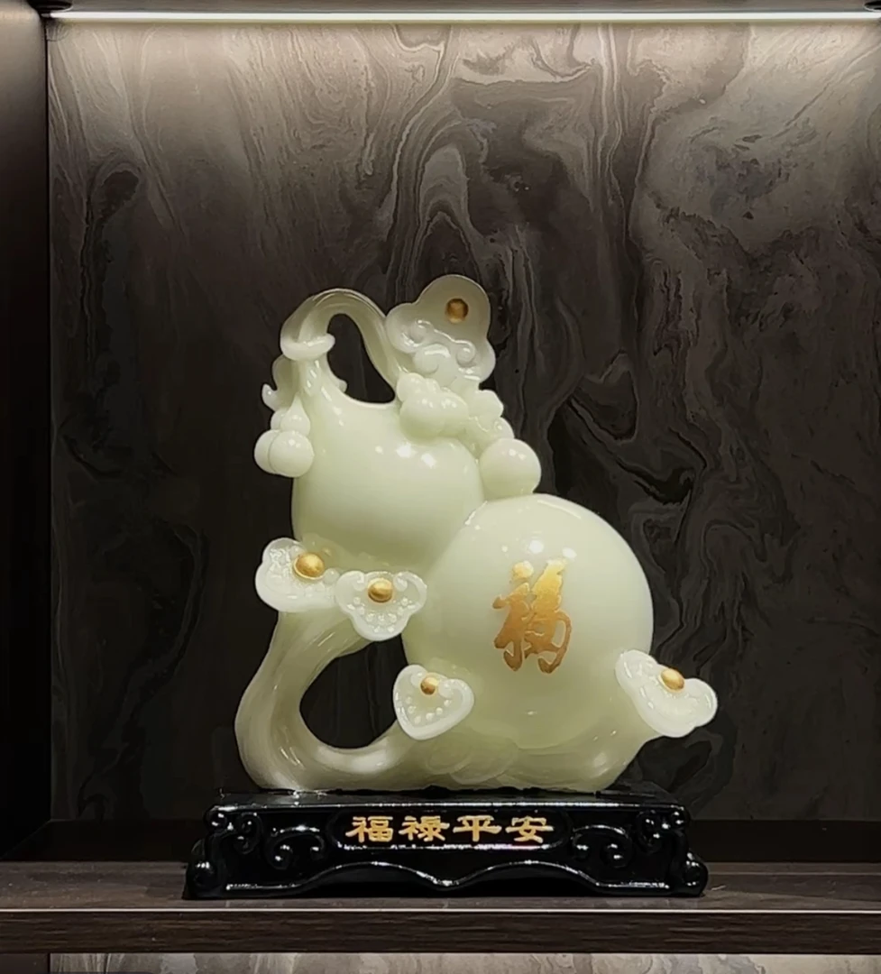 轻奢风福禄五福临门摆件客厅玄关酒柜装饰新房新居装饰品乔迁