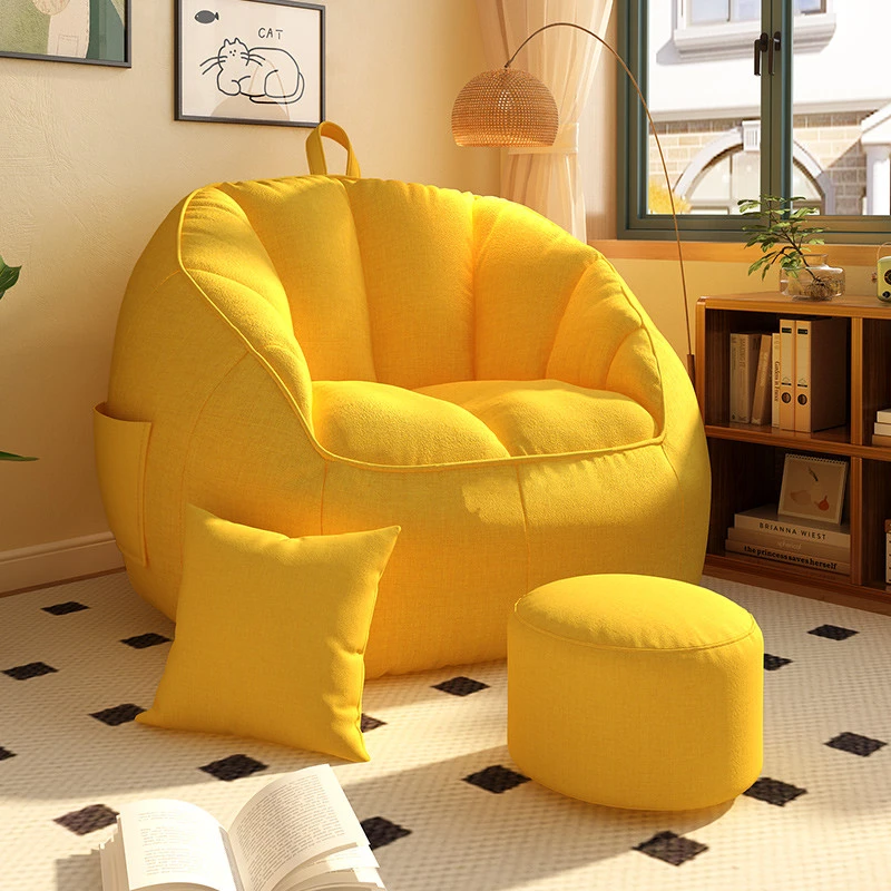 懒人沙发可躺可睡卧室单人豆袋儿童小沙发靠背座椅客厅休闲榻榻