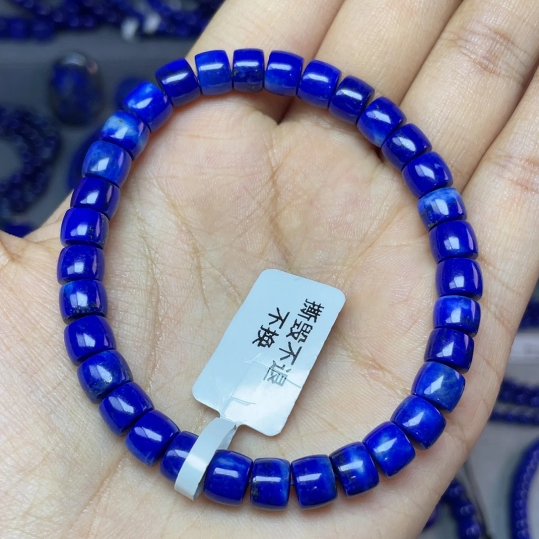 未镶嵌青金石7×5mm直切手串