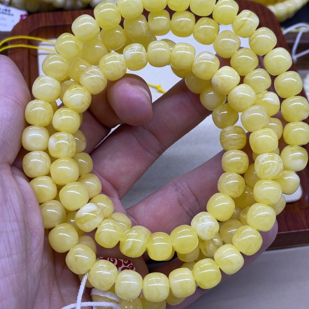 琥珀未镶嵌颈饰精工老型108