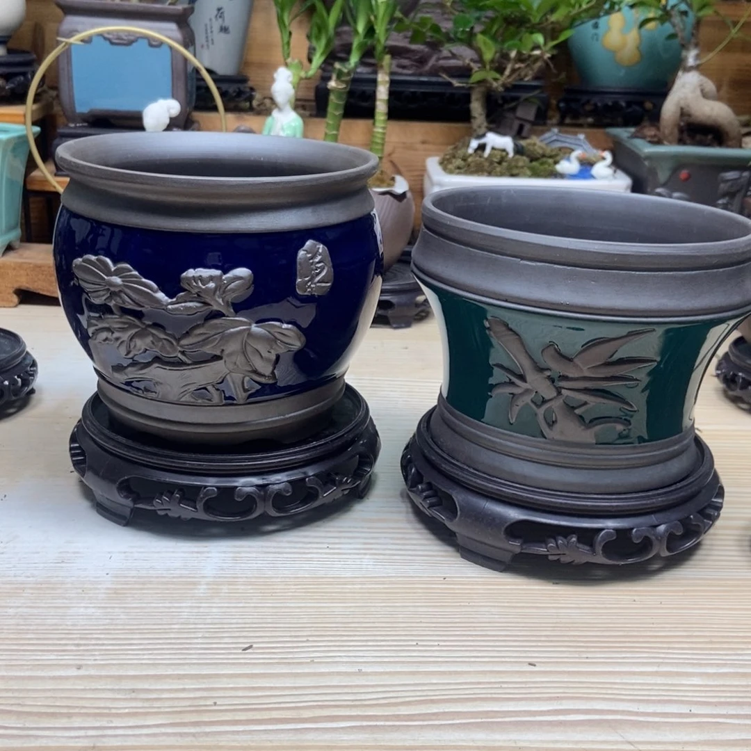 瓷片陶瓷花盆陶瓷艺术