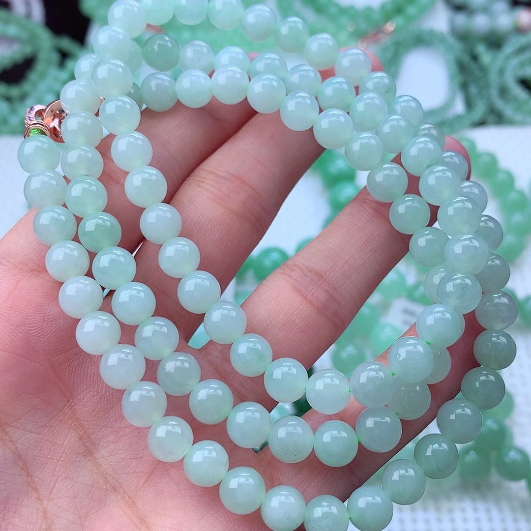 翡翠未镶嵌毛衣链