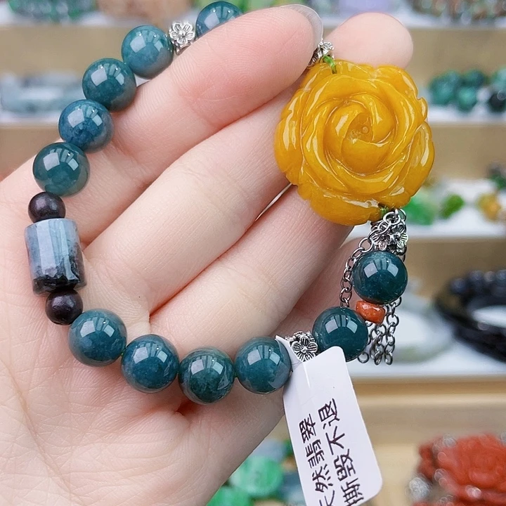 翡翠未镶嵌手链手链