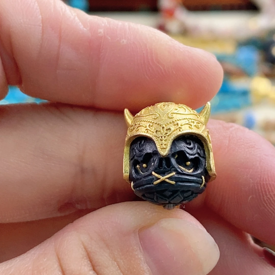 绿松石18K金镶嵌雾霾蓝呆