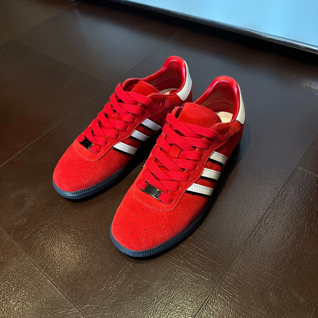 YOENMOM·复古德训2025早春新品 意大利进口牛皮反绒撞色休闲鞋