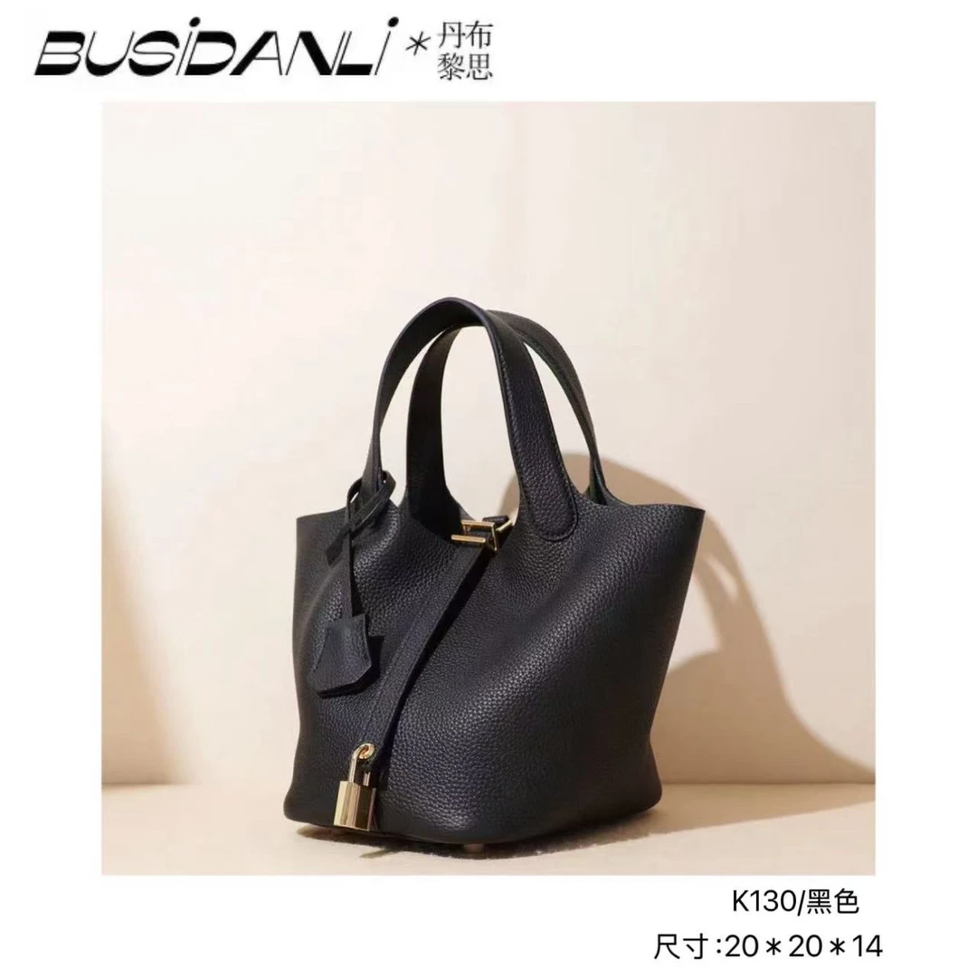 K130/黑色BusiDanli高端定制斜挎包气质轻奢真皮