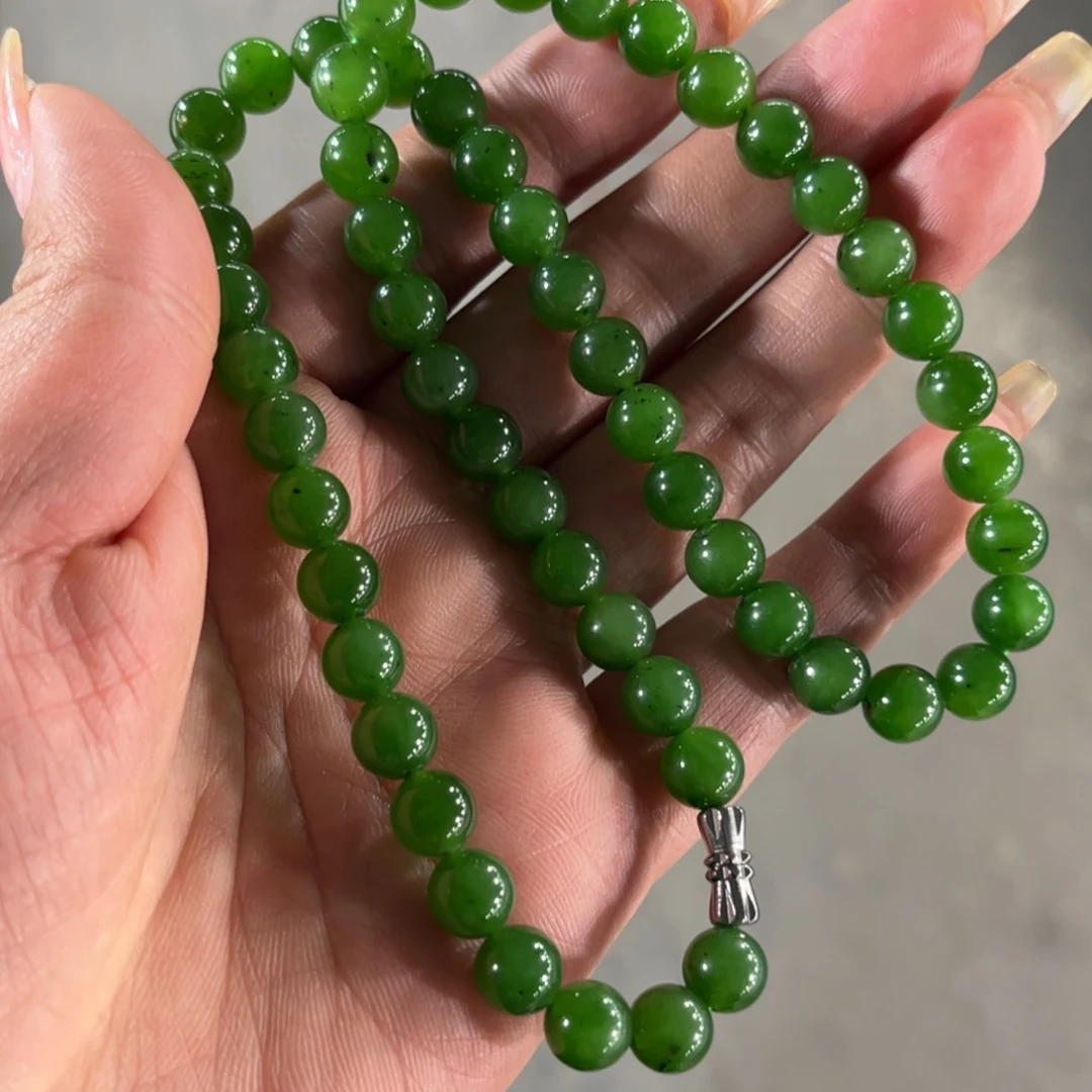 和田玉（碧玉）耳饰未镶嵌