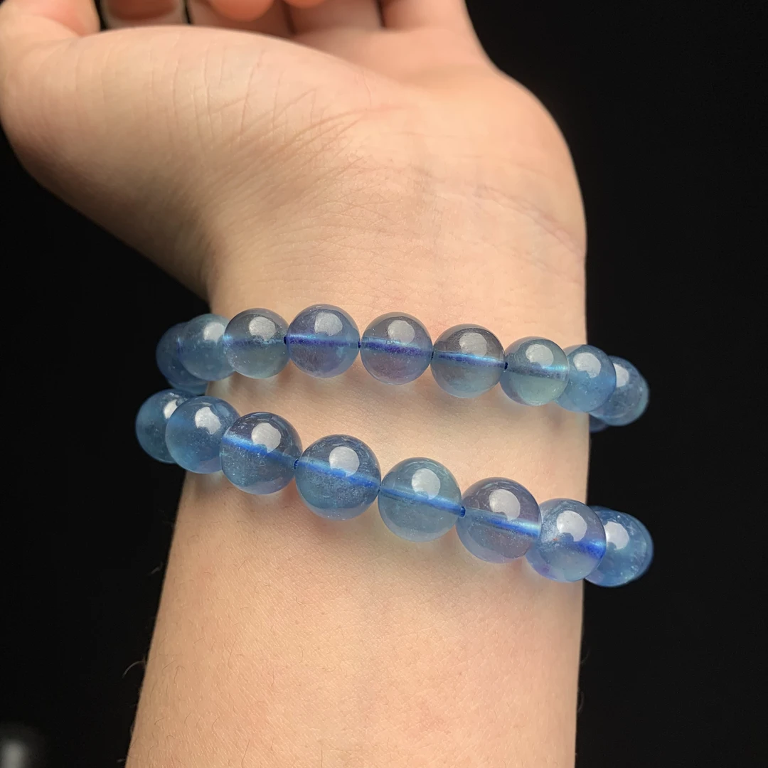 含辰砂工艺品魔鬼蓝手串 S679多样性发其一