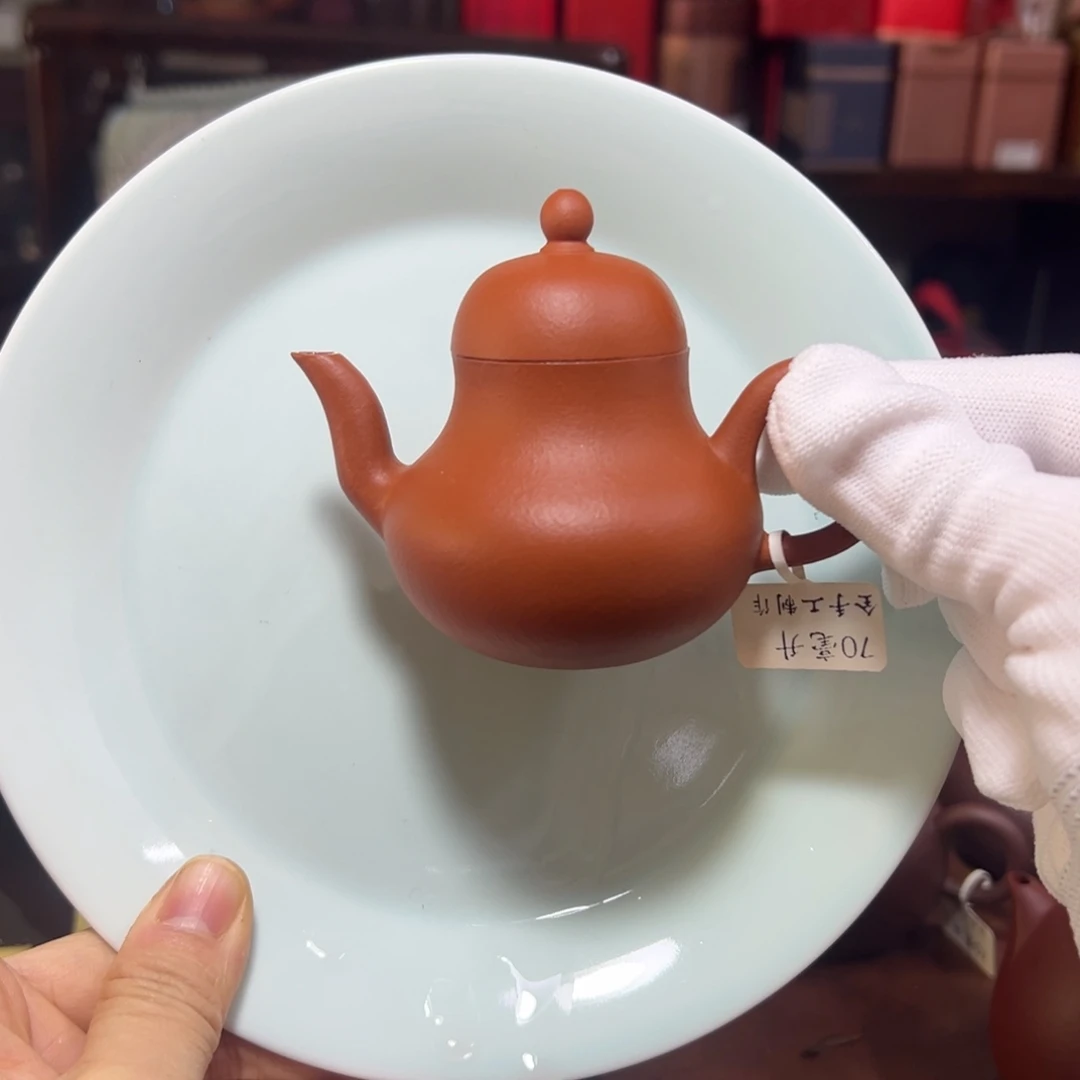 全手工元旦福利全手工小思亭朱泥 70毫升 小壶