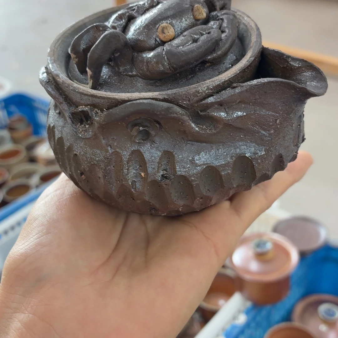 陶园柴烧，精品高货437泥纹