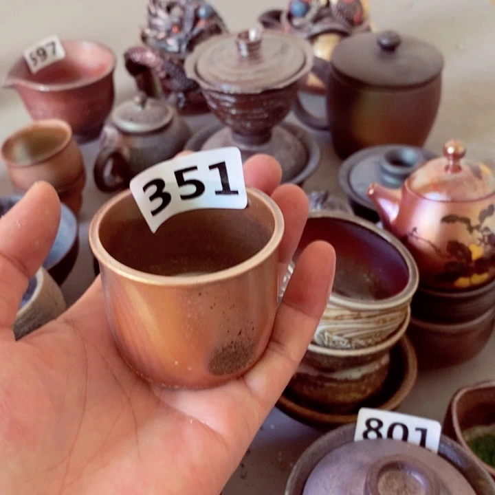 黄***日柴烧茶具陶瓷杯子