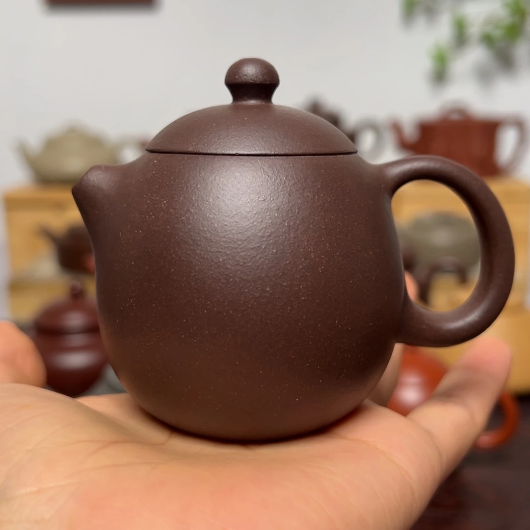 茶壶紫砂110cc 老紫泥 龙蛋