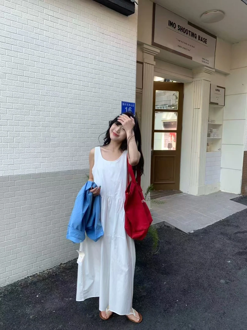 THE Bohe（360#）甜美无袖百搭连衣裙