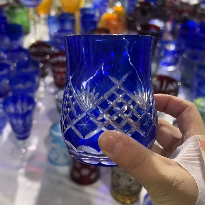 水晶玻璃平底款微瑕一个