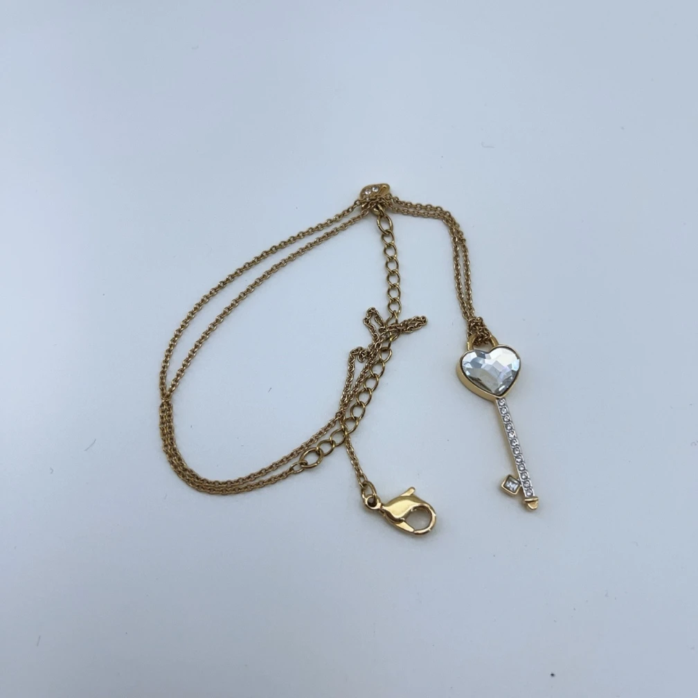 95新 Marc Jacobs/莫杰 施华洛世奇金色项链 1677 0915