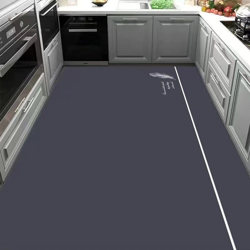 硅藻泥厨房专用地垫吸水吸油防滑耐脏厨房满铺门口垫子脚垫大地垫
