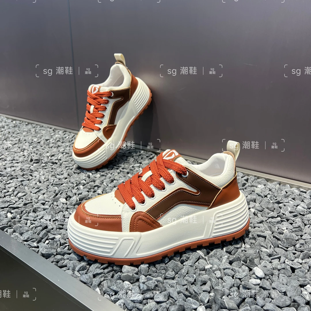2025四季新款男士简约皮面增高厚底休闲时尚运动舒适百搭潮流鞋