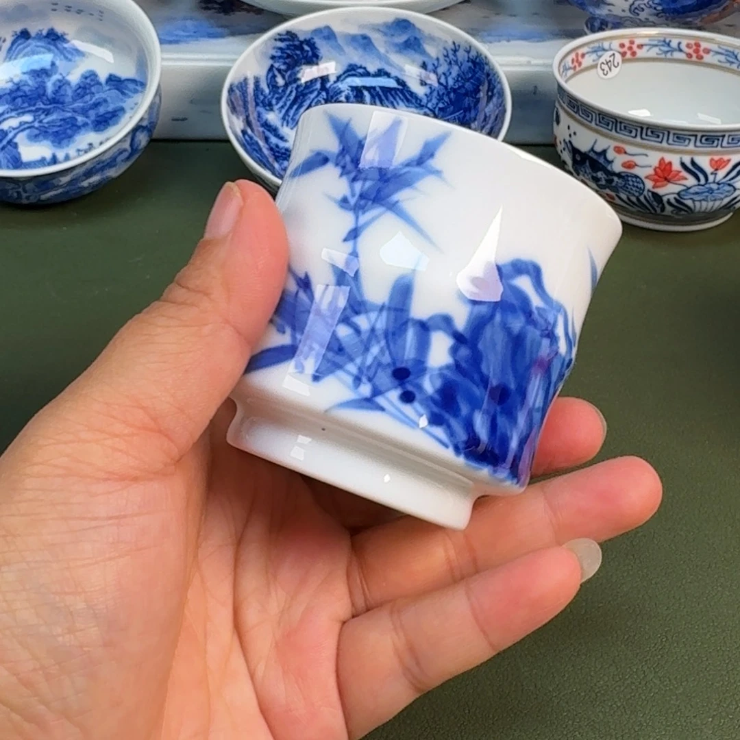 陶景德镇纯手绘茶具圆圆276