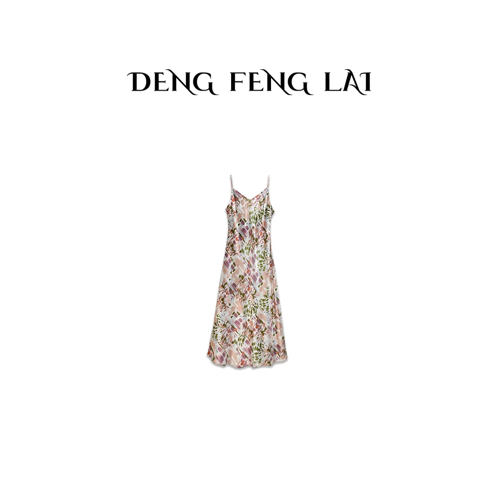 【白小白精选】香草美人吊带连衣裙斜裁工艺显瘦BK8250气质吊带裙