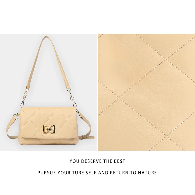 【尚恩CC】BF-68368-奶酪色-【小】轻奢时尚女士新款单肩斜挎包