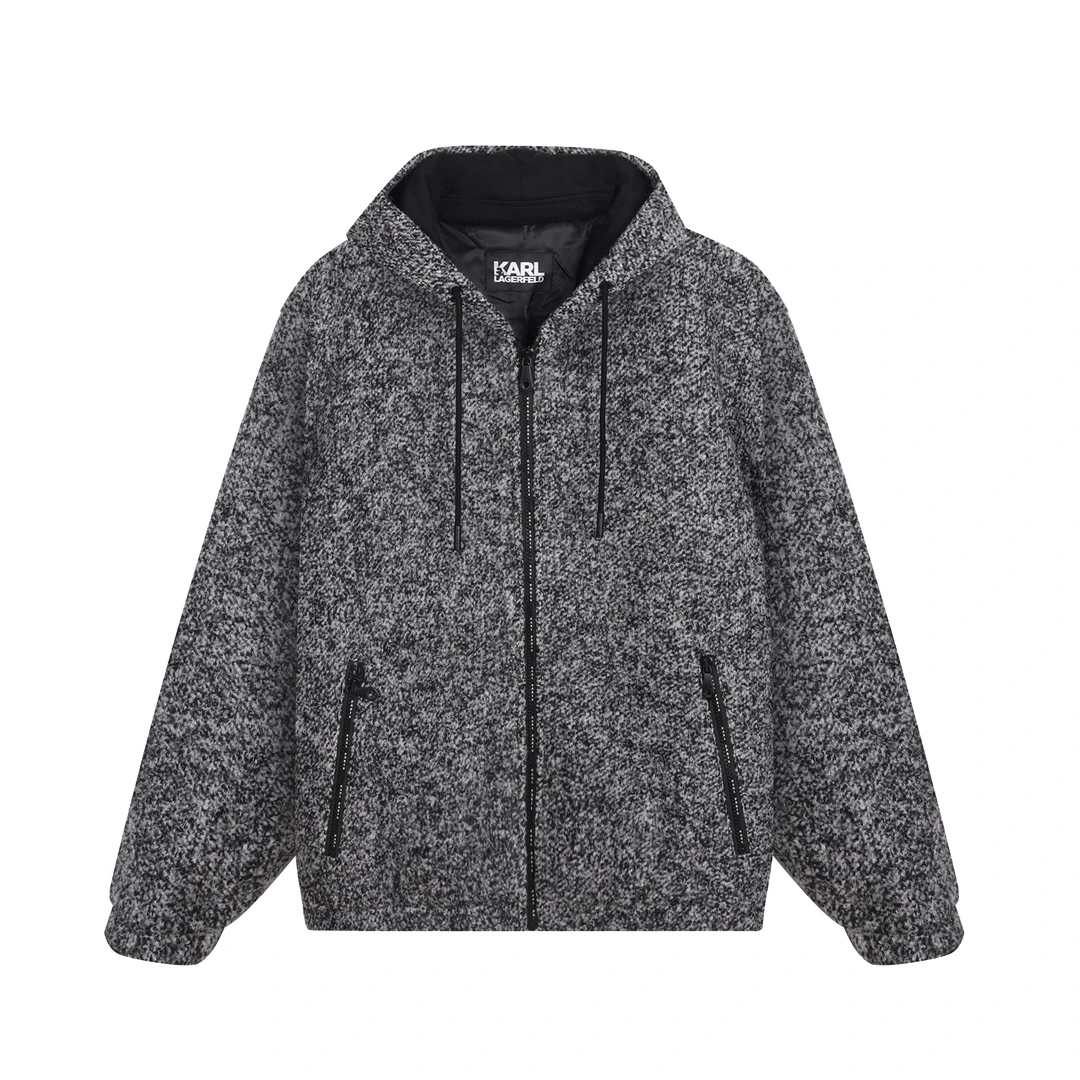 【官方男装】KARL LAGERFELD卡尔拉格斐羊毛夹克老佛爷P21X1416