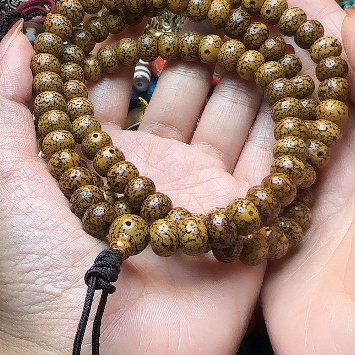 星月菩提吊坠纯手盘星月菩提 108