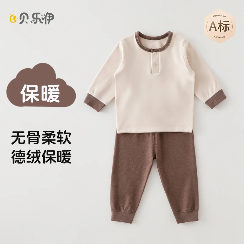 y2201-603德绒套装 德绒 秋冬-贝美