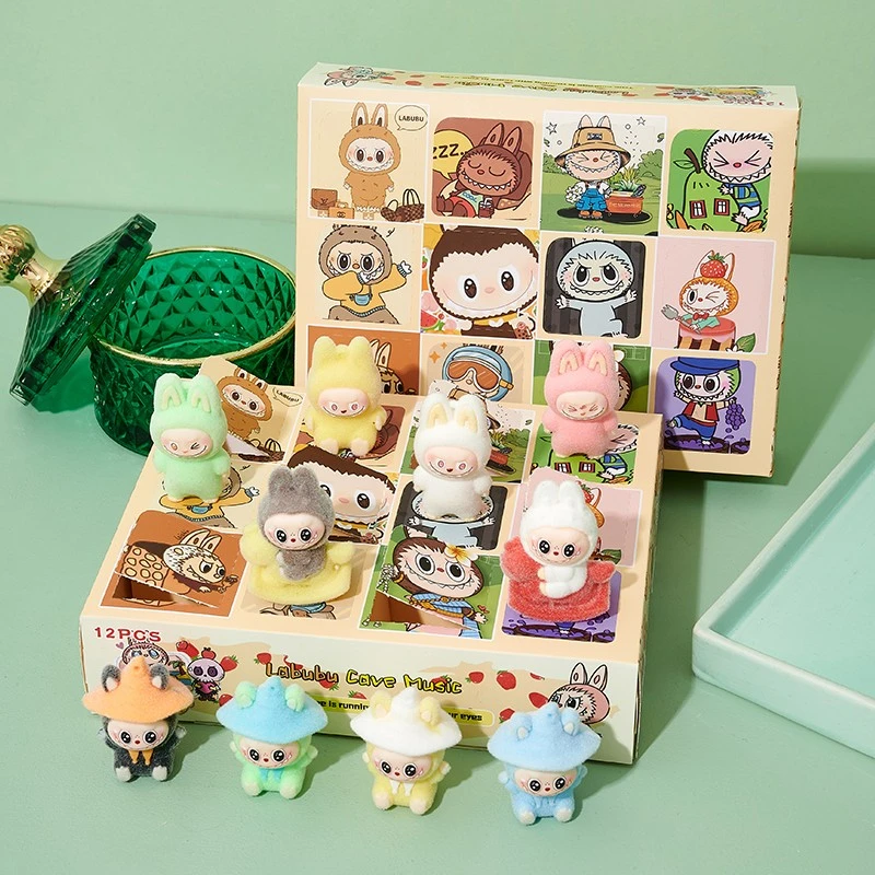 拉布洞洞乐公仔玩具儿童礼物植绒布布摆件惊喜小卖部戳戳乐盲盒