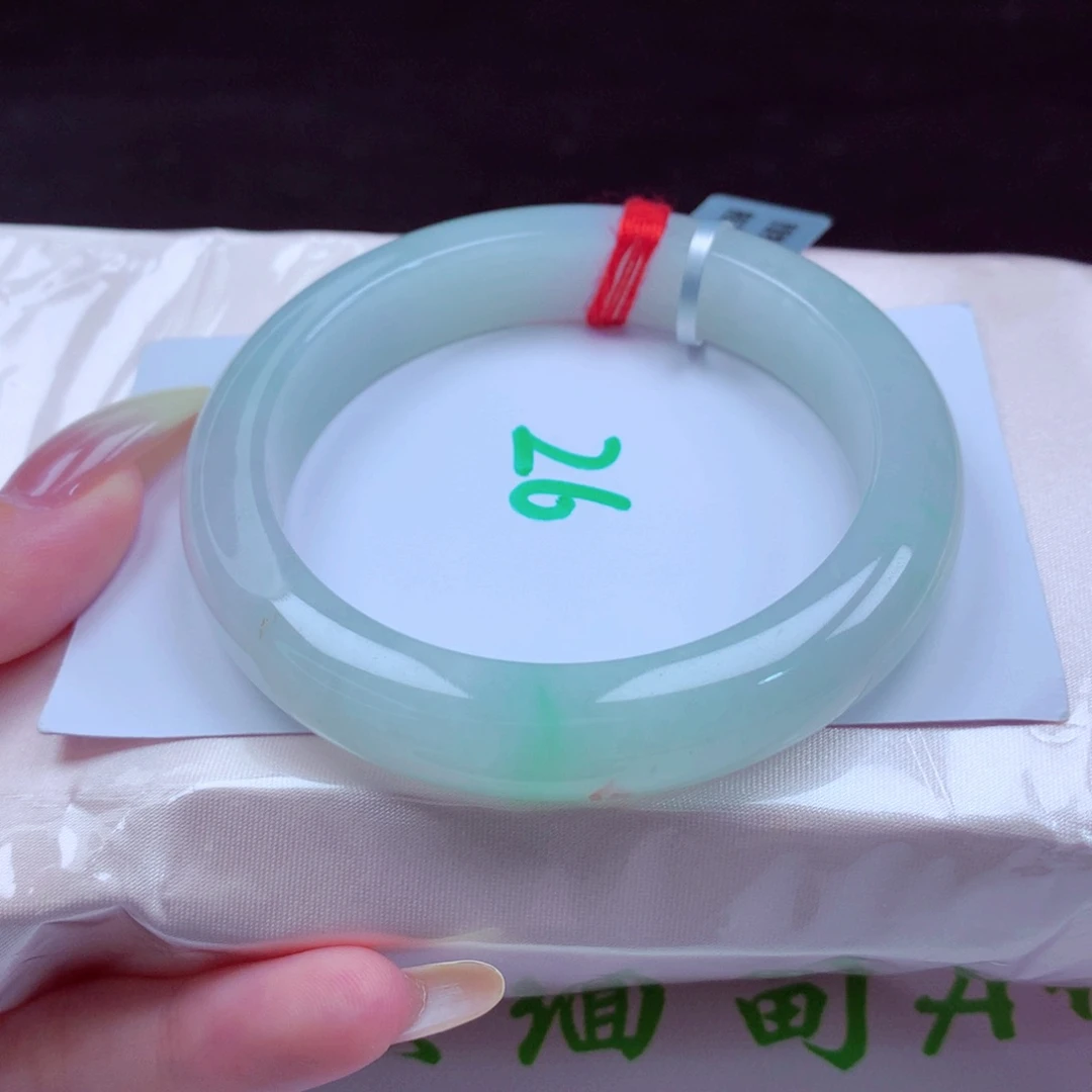 未镶嵌手镯翡翠天然缅甸翡翠A货手镯 26号