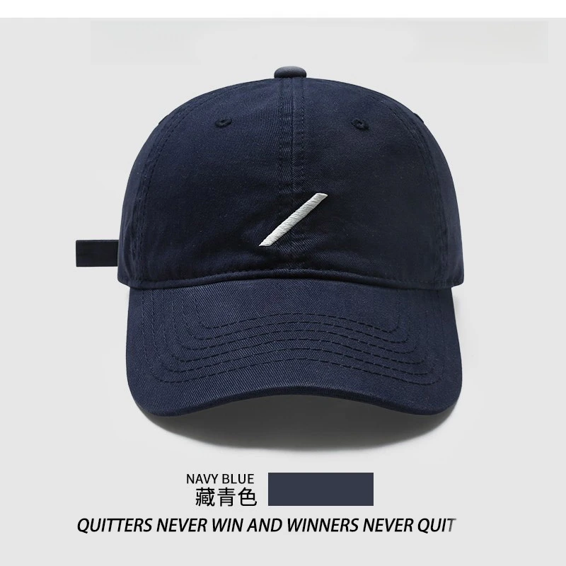 2025韩版休闲刺绣斜杠棒球帽子女春季新款显脸小鸭舌帽简约