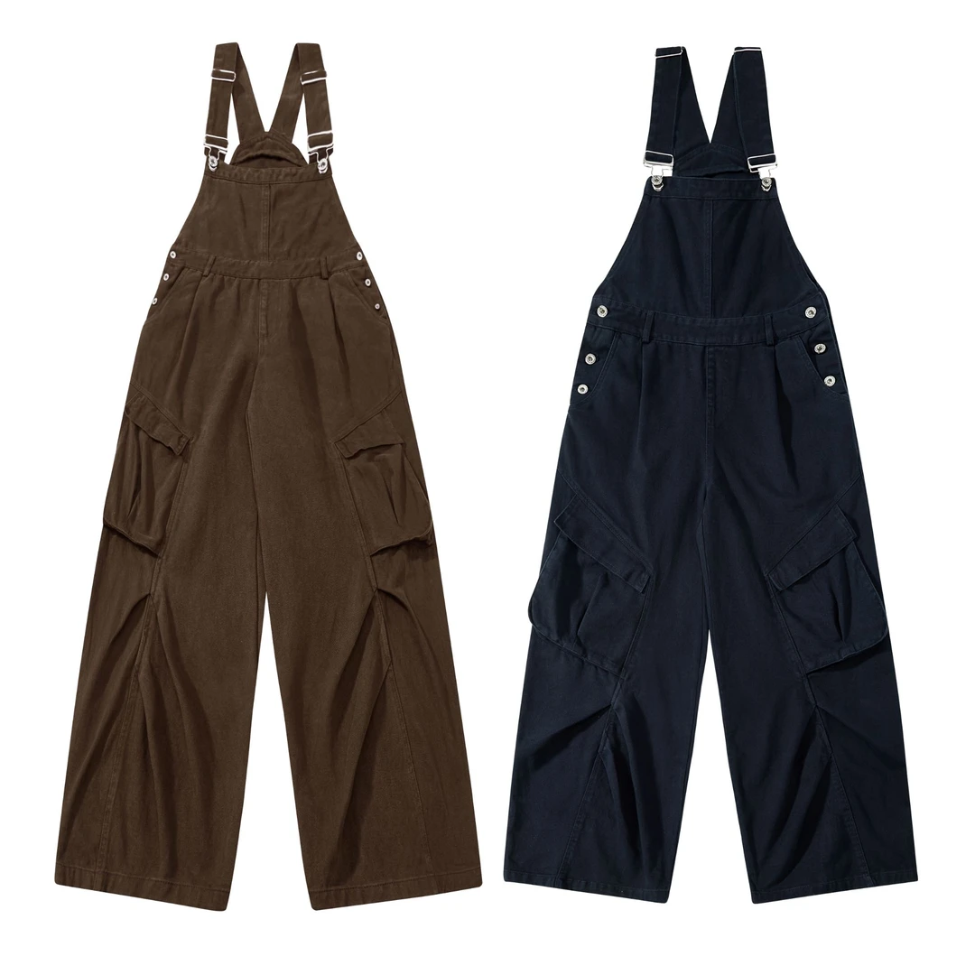 无无厘头直筒夏季工装背带裤背带裤夏季显瘦连体裤