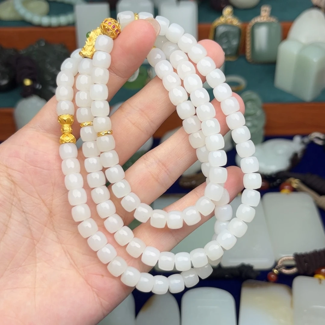 和田玉未镶嵌手链