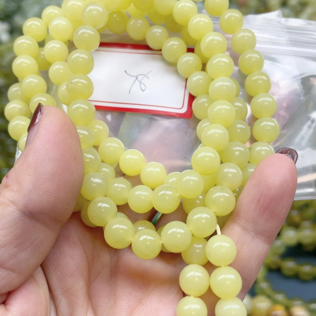 未镶嵌蛇纹石玉手链