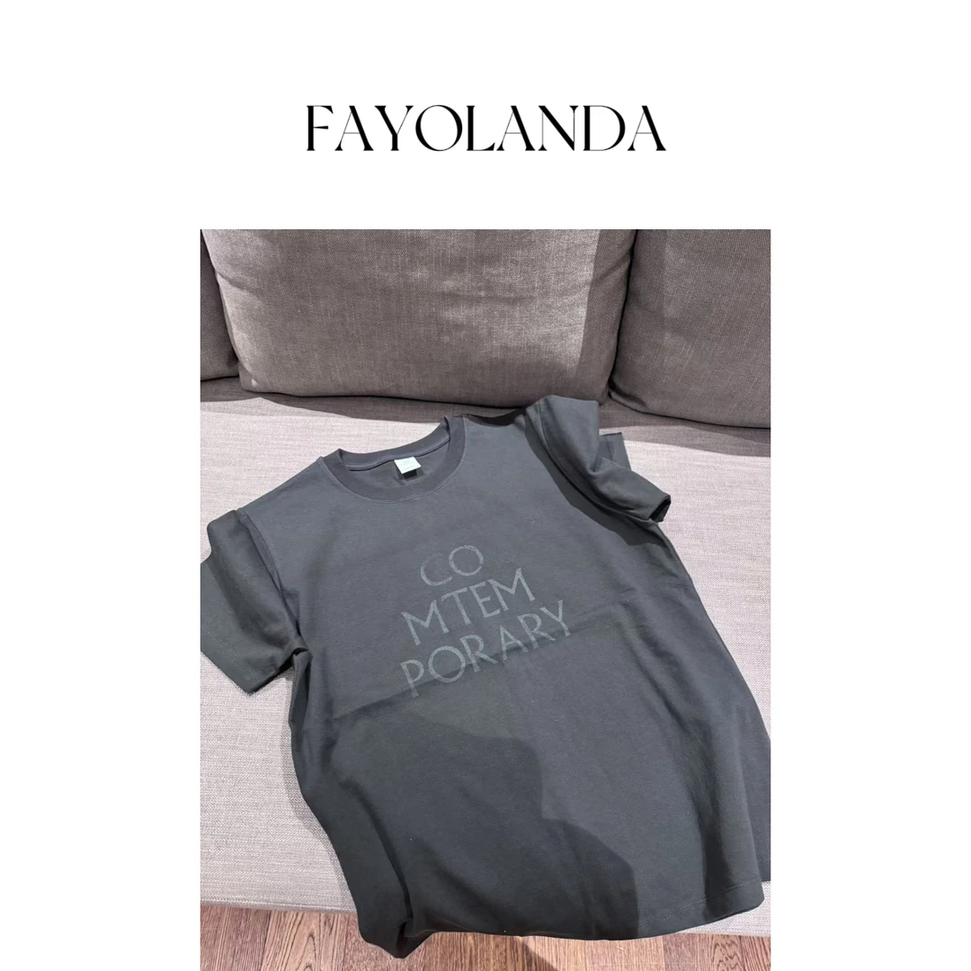FAY  | 字母印花百搭休闲短袖（1H03730）