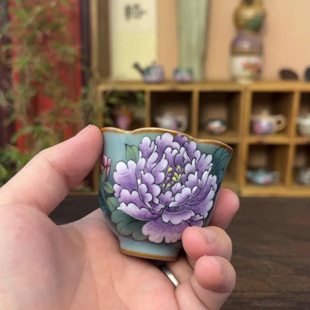 柴烧手工手绘陶瓷