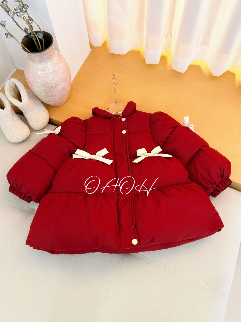 OAOH冬季女中大童棉服儿童卡通棉袄夹棉棉衣W8285