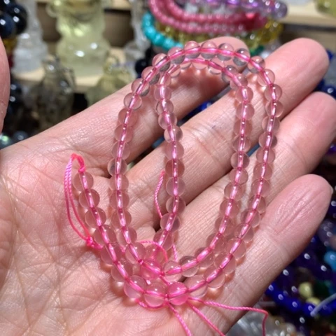 水晶手串半成品未镶嵌5mm38cm半成品