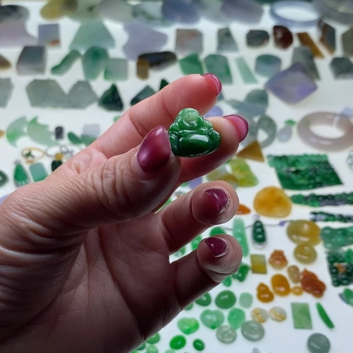 翡翠未镶嵌挂件天然翡翠