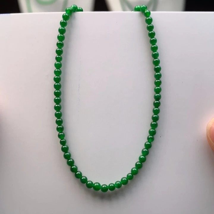 翡翠未镶嵌手链天然缅甸A货翡翠 卡2.6mm