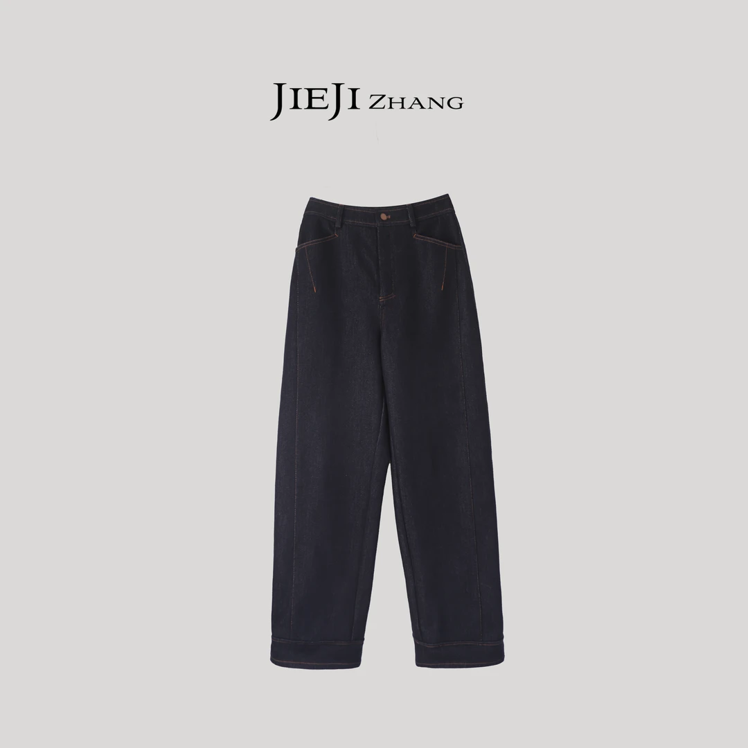 【JIEJI ZHANG】老钱风秋冬季通勤休闲百搭裤子350851