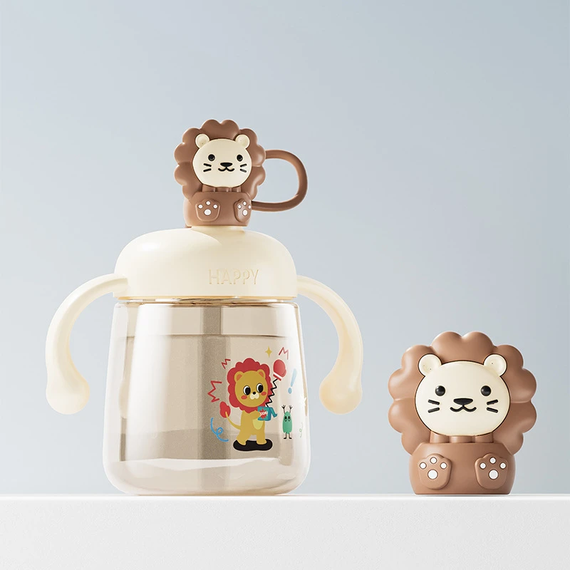 婴儿上学儿童牛奶杯直饮耐摔1到3岁以上防摔宝宝学饮杯喝奶水杯