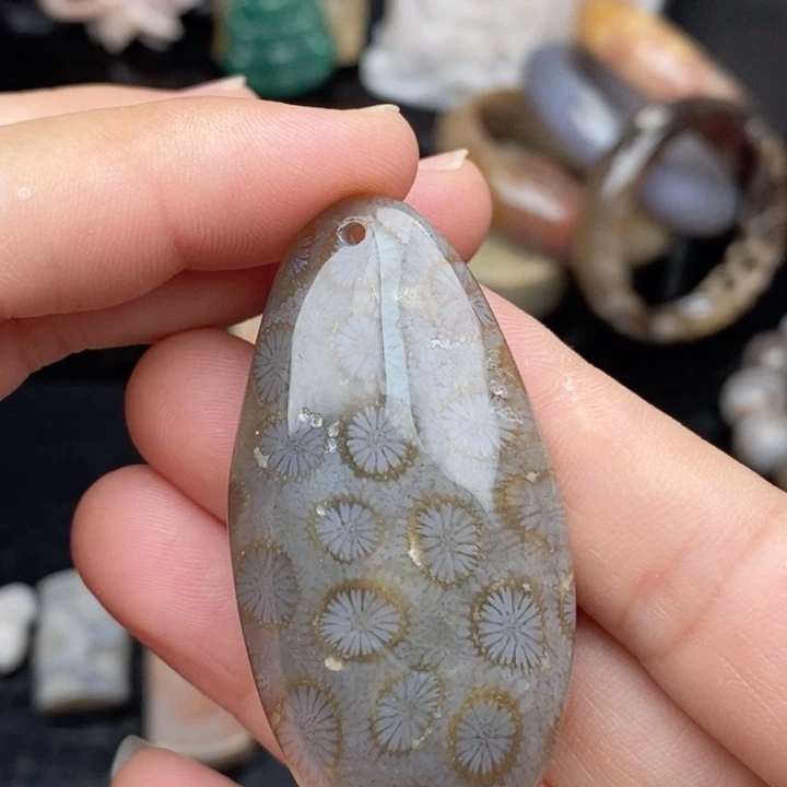 硅化玉颈饰未镶嵌