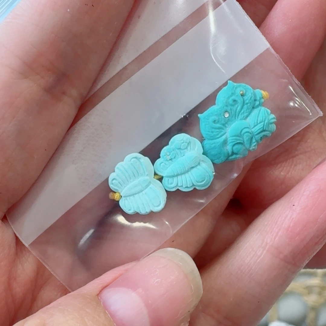 未镶嵌绿松石珠宝奇石