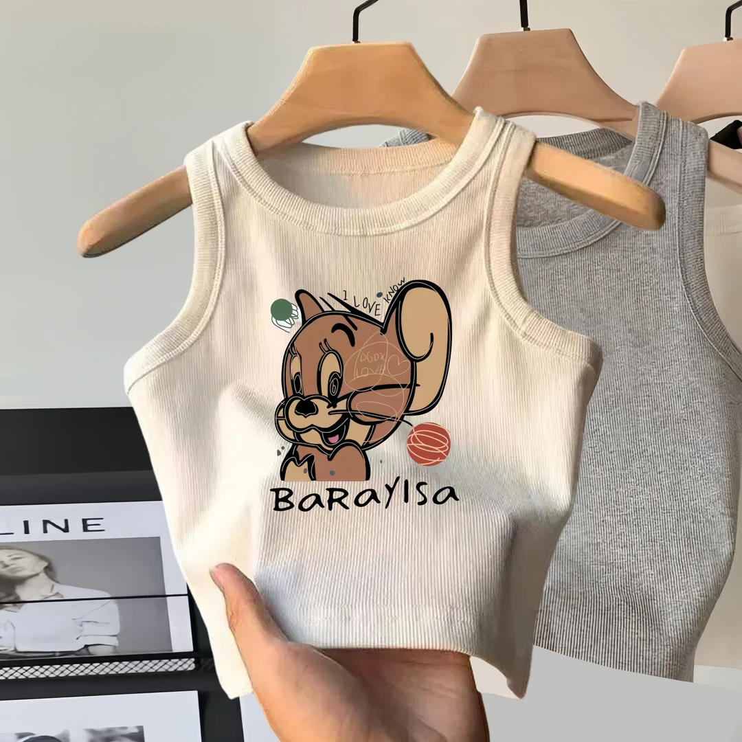 【2件装】女童背心外穿儿童吊带衫白色打底衫新款男女宝宝无袖上衣