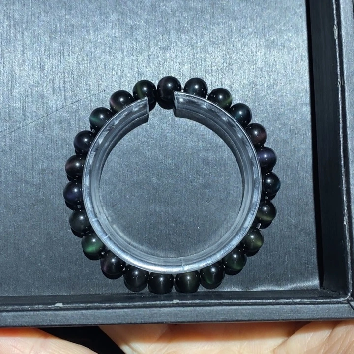 黑曜岩手链未镶嵌陈****?