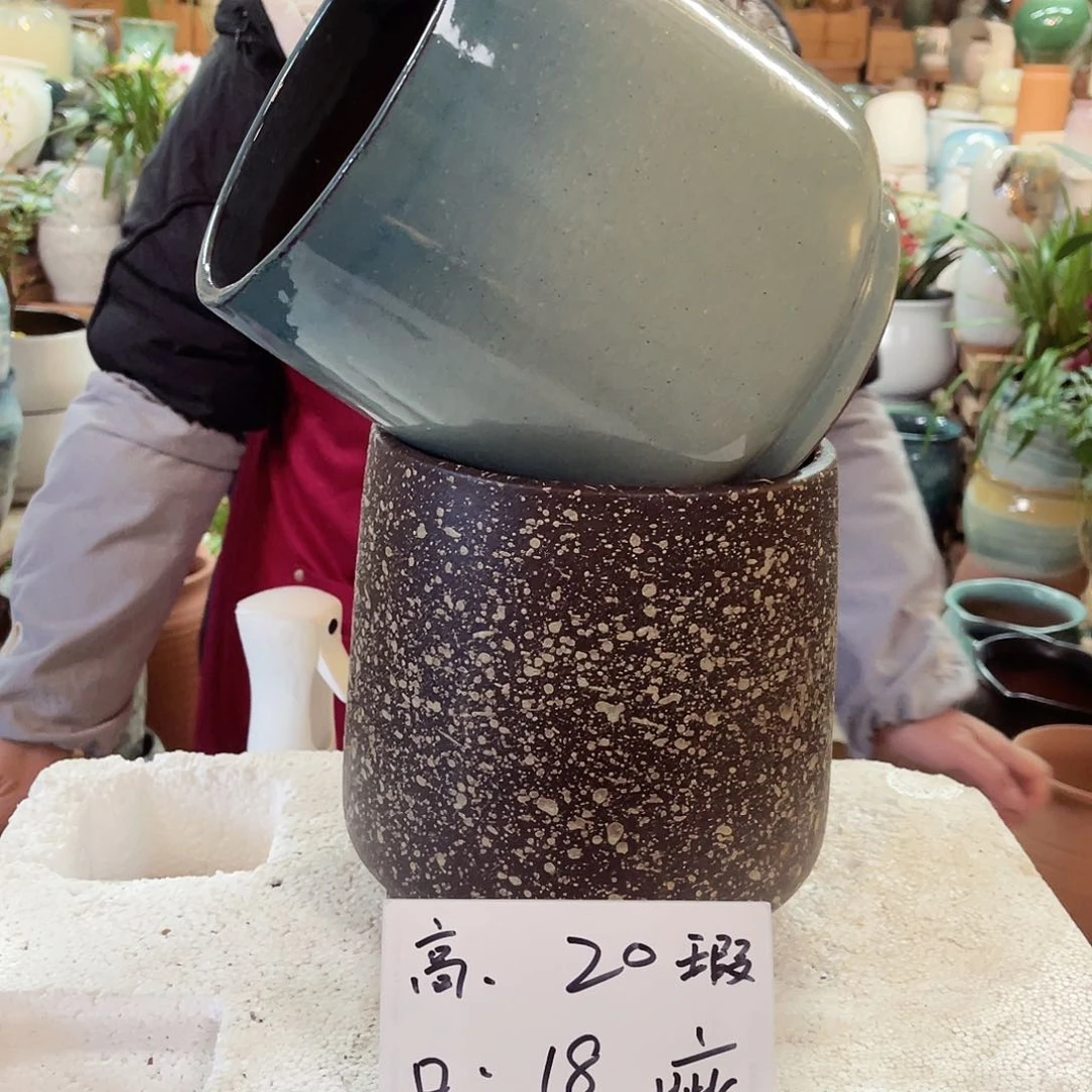 紫砂花盆高度20口径18瑕疵