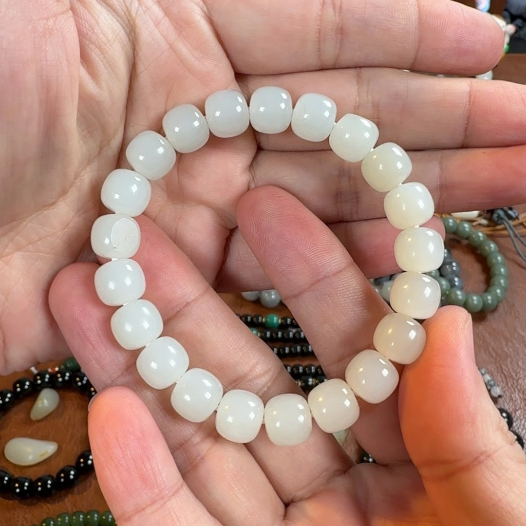 和田玉未镶嵌手链