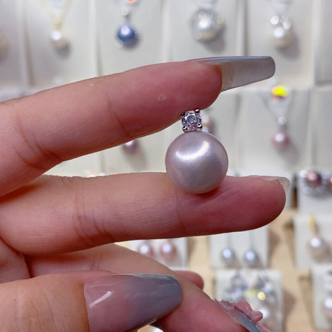 淡水珍珠未镶嵌吊坠(赠链)