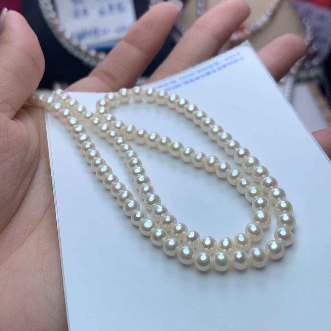 未镶嵌淡水珍珠5mma42项链